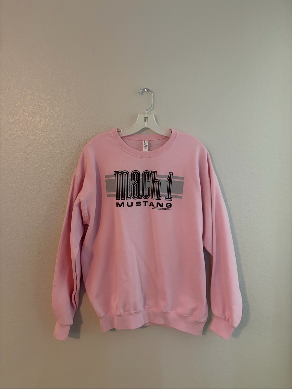 Mach 1 Mustang Pink Crewneck Sweatshirt